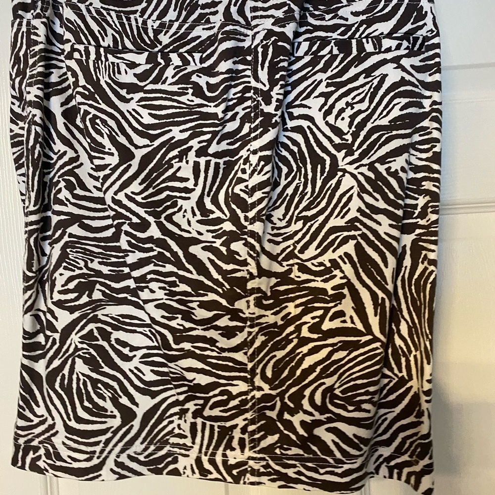 Chicos Zebra Print Women's Skirt - Picture 2 of 2